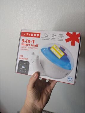 Skip Hop 3-in-1 Smart Snail Sound Machine & Nightlight Baby Sleep Trainer